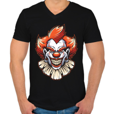 PRINTFASHION joker - Férfi V-nyakú póló - Fekete férfi póló