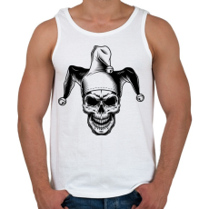 PRINTFASHION Joker koponya - Férfi atléta - Fehér