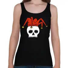 PRINTFASHION Joker - Női atléta - Fekete női trikó