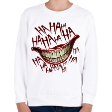 PRINTFASHION Joker Smile - Gyerek pulóver - Fehér gyerek pulóver, kardigán