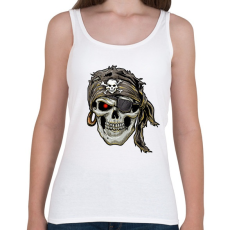 PRINTFASHION Jolly Roger kalóz - Női atléta - Fehér