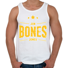 PRINTFASHION Jon Bones Jones - Férfi atléta - Fehér atléta, trikó