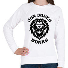 PRINTFASHION Jon Jones Bones - Női pulóver - Fehér női pulóver, kardigán