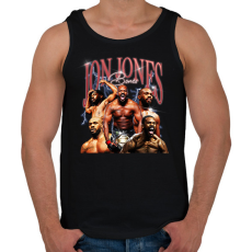 PRINTFASHION Jon Jones - Férfi atléta - Fekete