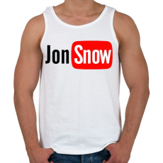 PRINTFASHION Jon Snow youtube - Férfi atléta - Fehér