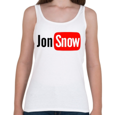 PRINTFASHION Jon Snow youtube - Női atléta - Fehér