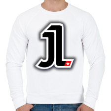 PRINTFASHION Jorge Lorenzo - Férfi pulóver - Fehér férfi pulóver, kardigán