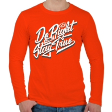 PRINTFASHION Jóság és hűség - Férfi hosszú ujjú póló - Narancs férfi póló