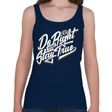 PRINTFASHION Jóság és hűség - Női atléta - Sötétkék női trikó