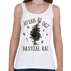 PRINTFASHION Jóvan az úgy basszál rá - Női atléta - Fehér