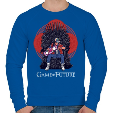 PRINTFASHION Jövő játéka - Férfi pulóver - Királykék