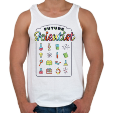 PRINTFASHION Jövőbeli tudós - Férfi atléta - Fehér atléta, trikó