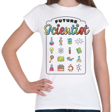 PRINTFASHION Jövőbeli tudós - Női póló - Fehér női póló