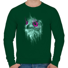 PRINTFASHION Józan ész - Férfi pulóver - Sötétzöld