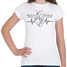 PRINTFASHION József Attila szíve - Női póló - Fehér női póló