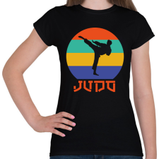 PRINTFASHION Judo - Harcművészet - Női póló - Fekete női póló