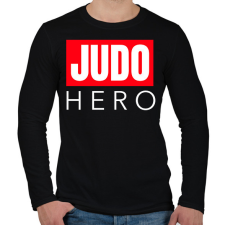PRINTFASHION JUDO HERO - Férfi hosszú ujjú póló - Fekete férfi póló