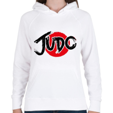 PRINTFASHION JUDO - Női kapucnis pulóver - Fehér
