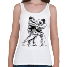 PRINTFASHION Judo skicc - Női atléta - Fehér női trikó
