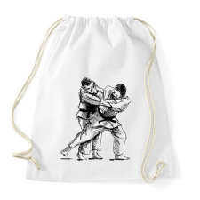PRINTFASHION Judo skicc - Sportzsák, Tornazsák - Fehér tornazsák