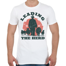 PRINTFASHION Juhász - leading the herd - Férfi póló - Fehér férfi póló