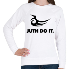 PRINTFASHION Juht do it - Női pulóver - Fehér