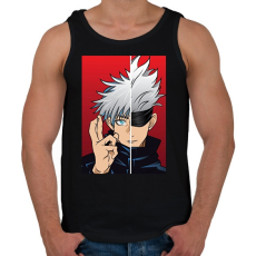 PRINTFASHION Jujutsu Kaisen Gojo - Férfi atléta - Fekete