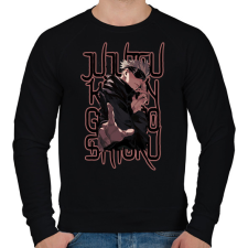 PRINTFASHION Jujutsu Kaisen Gojo Satoru - Férfi pulóver - Fekete férfi pulóver, kardigán