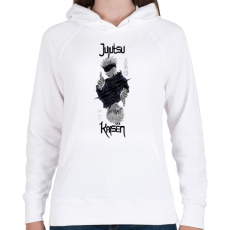 PRINTFASHION Jujutsu Kaisen - Női kapucnis pulóver - Fehér
