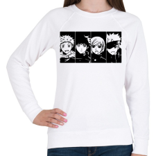 PRINTFASHION Jujutsu Kaisen - Női pulóver - Fehér női pulóver, kardigán