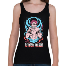 PRINTFASHION jujutsu kaisen - sukuna - Női atléta - Fekete női trikó