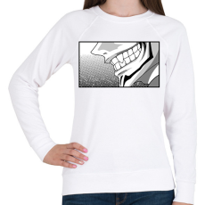 PRINTFASHION Jujutsu Kaisen száj - Női pulóver - Fehér