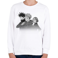 PRINTFASHION Jujutsu Trio (1) - Gyerek pulóver - Fehér