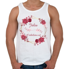 PRINTFASHION Júlia - Férfi atléta - Fehér atléta, trikó