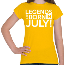 PRINTFASHION Július - Női póló - Sárga