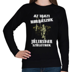 PRINTFASHION Júliusi horgász - Női pulóver - Fekete
