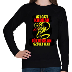 PRINTFASHION Júliusi Kobra - Női pulóver - Fekete