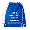 PRINTFASHION Júliusi vagyok és büszke vagyok a sikereimre - Sportzsák, Tornazsák - Bright royal