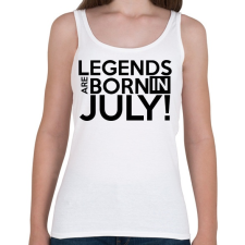 PRINTFASHION July - Női atléta - Fehér női trikó