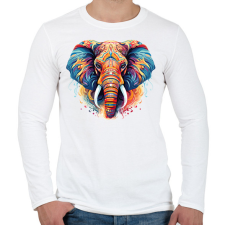 PRINTFASHION Jumbo - Férfi hosszú ujjú póló - Fehér férfi póló