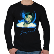 PRINTFASHION Jungkook - Férfi hosszú ujjú póló - Fekete