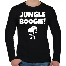 PRINTFASHION JUNGLE BOOGIE - Férfi hosszú ujjú póló - Fekete