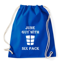 PRINTFASHION Júniusban született kockás hasú - Sportzsák, Tornazsák - Bright royal tornazsák