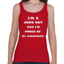 PRINTFASHION Júniusi vagyok és büszke vagyok a sikereimre - Női atléta - Cseresznyepiros női trikó