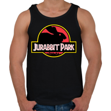 PRINTFASHION Jurabbit Park - Férfi atléta - Fekete