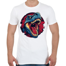 PRINTFASHION Jurassic Park - Férfi póló - Fehér férfi póló