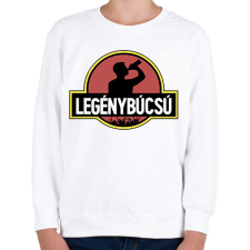PRINTFASHION Jurassic Park legénybúcsú - Gyerek pulóver - Fehér gyerek pulóver, kardigán