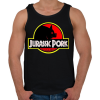 PRINTFASHION Jurassic Pork - Férfi atléta - Fekete