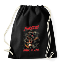 PRINTFASHION Jurassic rockstar t-rex - Sportzsák, Tornazsák - Fekete kézitáska és bőrönd