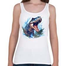 PRINTFASHION Jurassic wow - Női atléta - Fehér női trikó